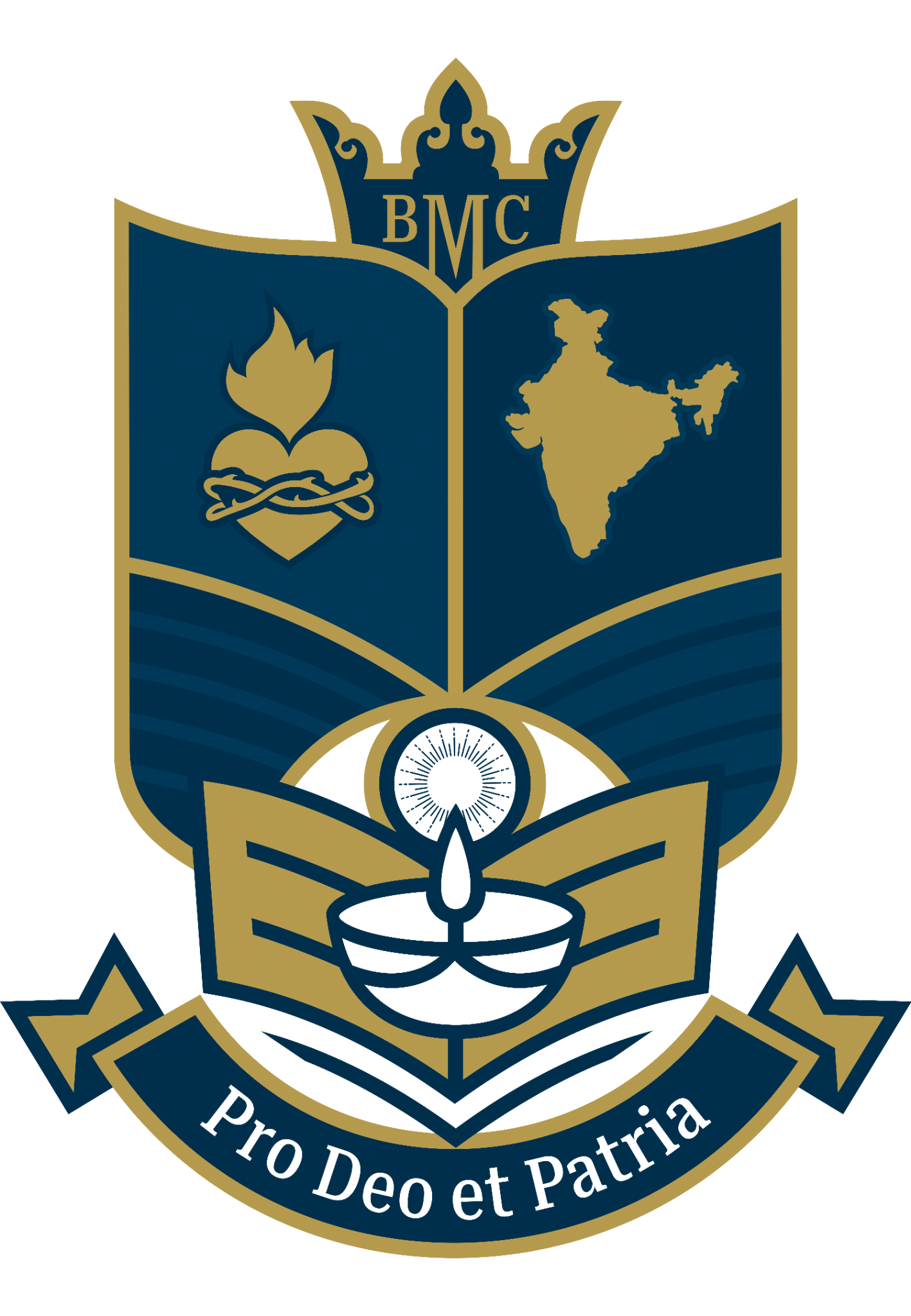 Bharata Mata College crest